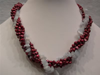 four twisted strands necklace made of pearls wholesale online