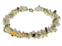 Twisted smooth on both sides & topdrill pearl necklace wholesale