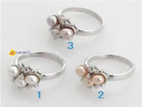 5-5.5mm FW pearl ring with 18KGP mounting