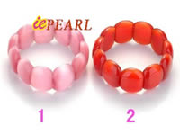 15*20mm pink or red Cat eye stretchy bracelet wholesale