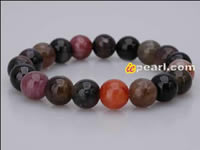 10mm round tourmaline stretchy bracelet wholesale