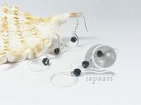 black faceted agate dangling earrings wholesale online