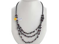 Wholesale handcraft necklace made of hematite, grant gemstone