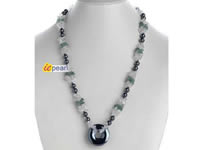 Wholesale handmade with agate pendant, hematite bead online