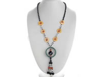 Wholesale original handcraft beaded necklace with agate