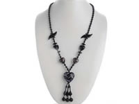 Elegant handcraft  lamp work glass pendant necklace wholesale