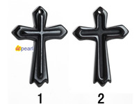 18*25mm black hematite cross beads wholesale