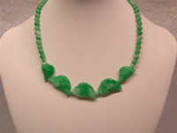 Wholesale 6mm green jasper necklace in low price