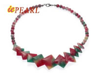 6mm multi-colors jasper beads necklace wholesale online
