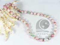 wholesale hand knotted 10mm round candy jade necklace