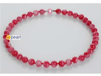 Hand knotted 10mm round candy jade necklace wholesale