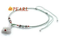 wholesale hand knitted Jadeite daffodilly pendant necklace