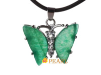 22*22mm butterfly green jade pendant bulk wholesale