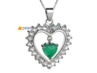 wholesale heart Malaysia jade pendant jewelry 18KGP mountings