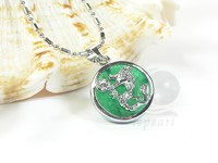 wholesale Chinese zodiac dragon Malaysia jade pendant jewelry 18
