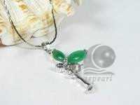 wholesale fairy Malaysia jade pendant jewelry 18KGP mountings