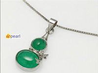 wholesale green Malaysia jade cucurbit pendant jewelry