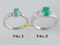 green jade plated silver rings bulk wholesale