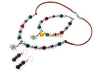 7-8mm rice-shape pearl Santa necklace set in wholesale price