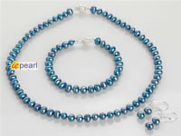 clearance sale peacock potato pearl jewelry set online wholesale