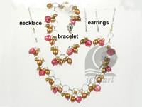 Clearance sale colorful freshwater pearl necklace jewelry sell