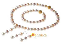 natural color potato freshwater pearl necklace wholesale