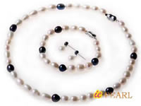single strand 7.5-8.5mm rice pearl necklace wholesale