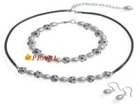 hand made 8-9mm rice pearl choker necklace wholesale online