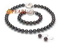 10-11mm black cultured freshwater pearl jewelry wholesale