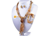 heart glaze braid yellow pearl necklace in wholesale price