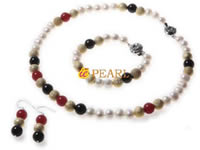 single strand 7.5-8.5mm white pearl necklace wholesale