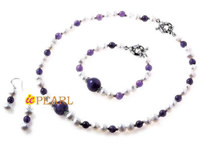 6-7mm white Freshwater pearl necklaces