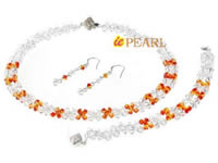 Rhombus Swarovski Crystal Halloween necklace wholesale