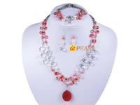 hand wired Chinese crystal rice pearl necklace wholesale