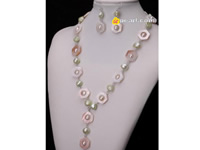 Wholesale single strand shell necklace & earring online