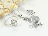 sterling silver rhodium plated set wholesale