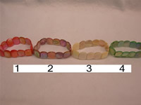 shell bracelet different colors in 7.5 inches long