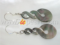 Wholesale 50mm shell earrings with 925 sterling hook