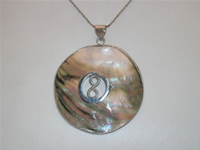 50mm round shell pendant in wholesale price