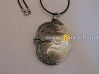 45*65mm Fat fish shell pendant wholesale on line