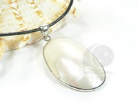 Multicolor oval shell pendant in 10*20*35mm wholesale on line