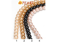Wholesale 10mm Two-tone shell pearl strand per 16 inches