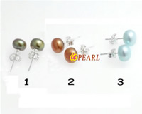 special colorized 8-8.5mm pearl earring stud wholesale