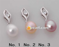 eye-catching 925 silver pendants dangling big pearl