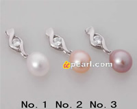beauty icon 925 sterling pendant with big rice pearl