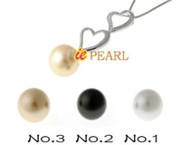 12mm shell pearl pendant mounted with sterling silver