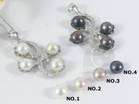 bread pearl different size silver drop pendant on sale