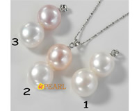 gradual semi-round button pearl pendant bulk wholesale