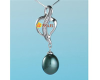 11-12mm cultured water drop pearl sterling silver pendants