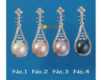 11-12mm bread pearl anglerfish 925 silver pendant